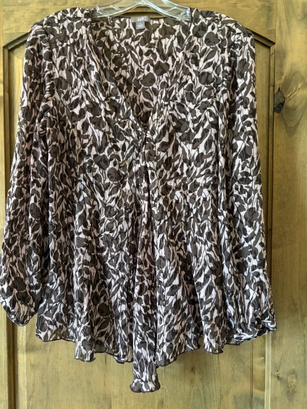 J Jill Boho top-Like new-Large-semi sheer. Beautiful for fall.